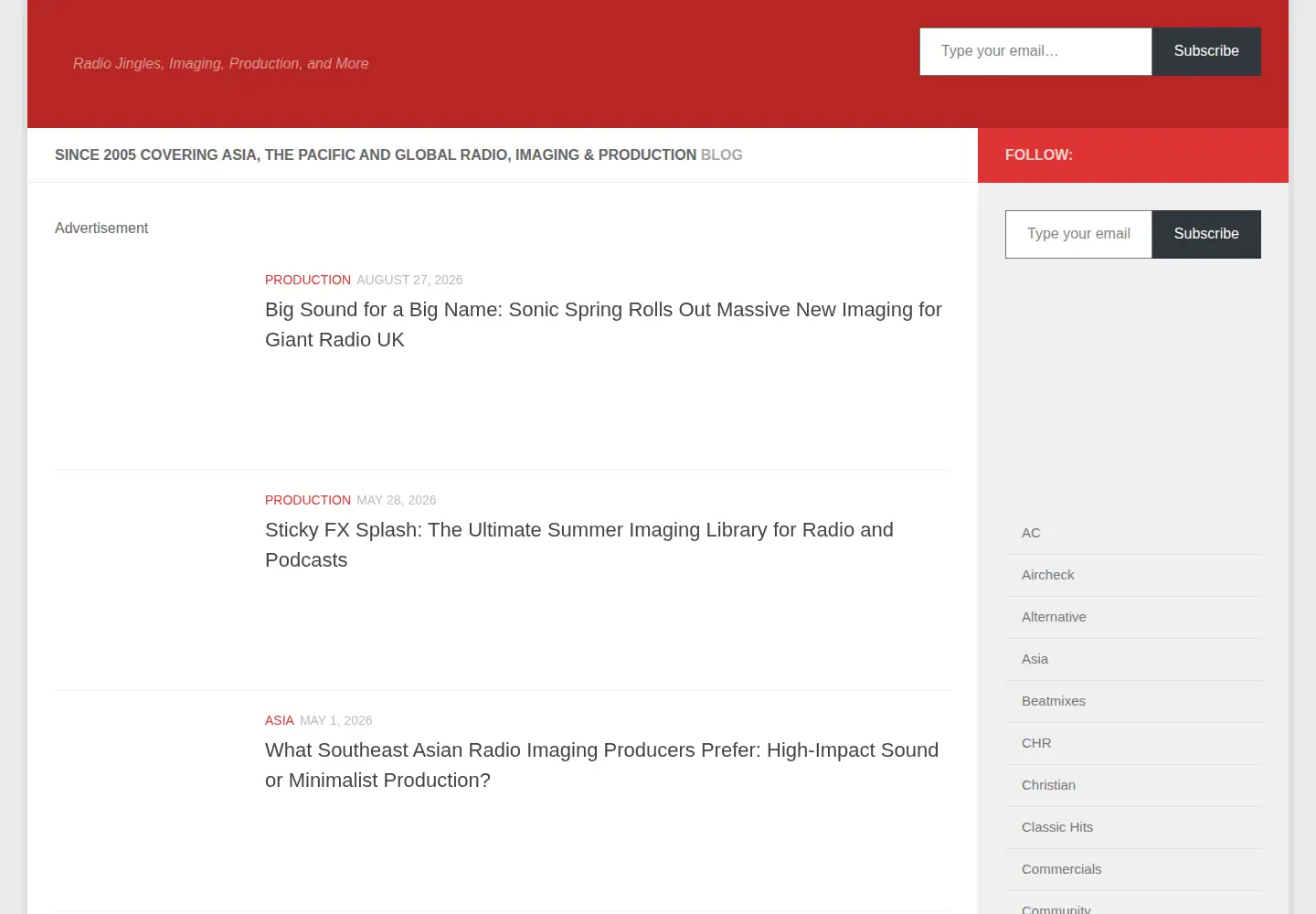 Screenshot of radiojinglespro.com