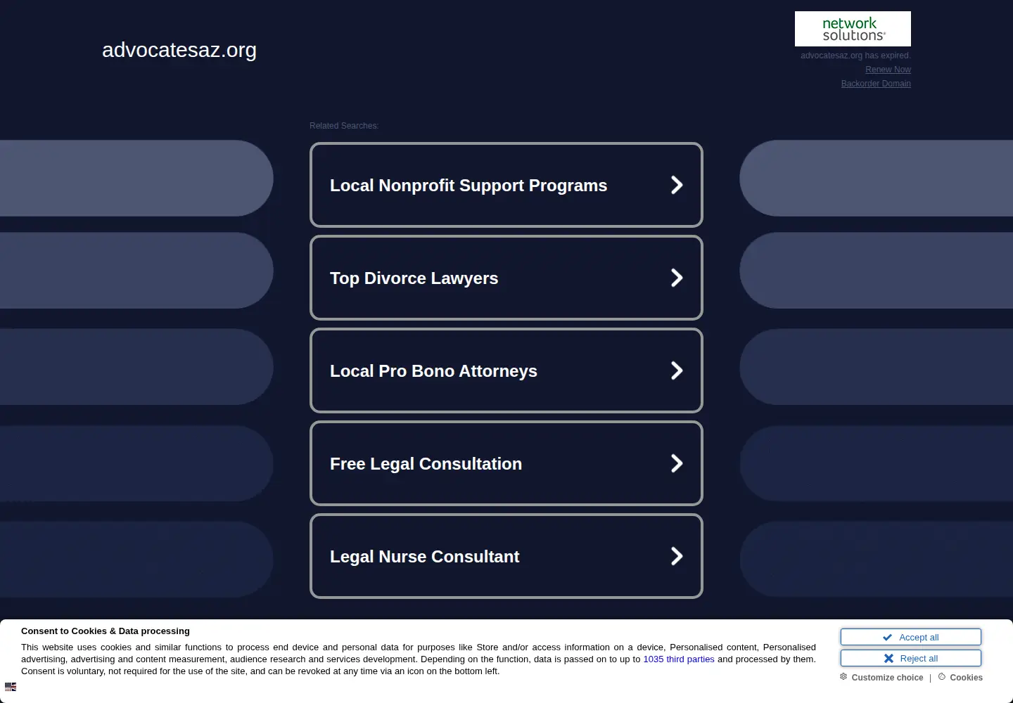 Screenshot of advocatesaz.org