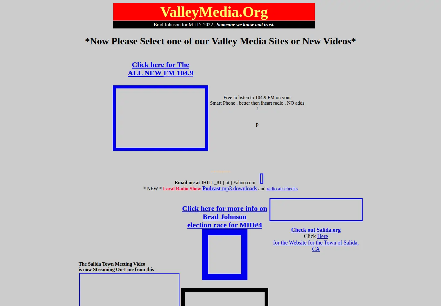 Screenshot of valleymedia.org