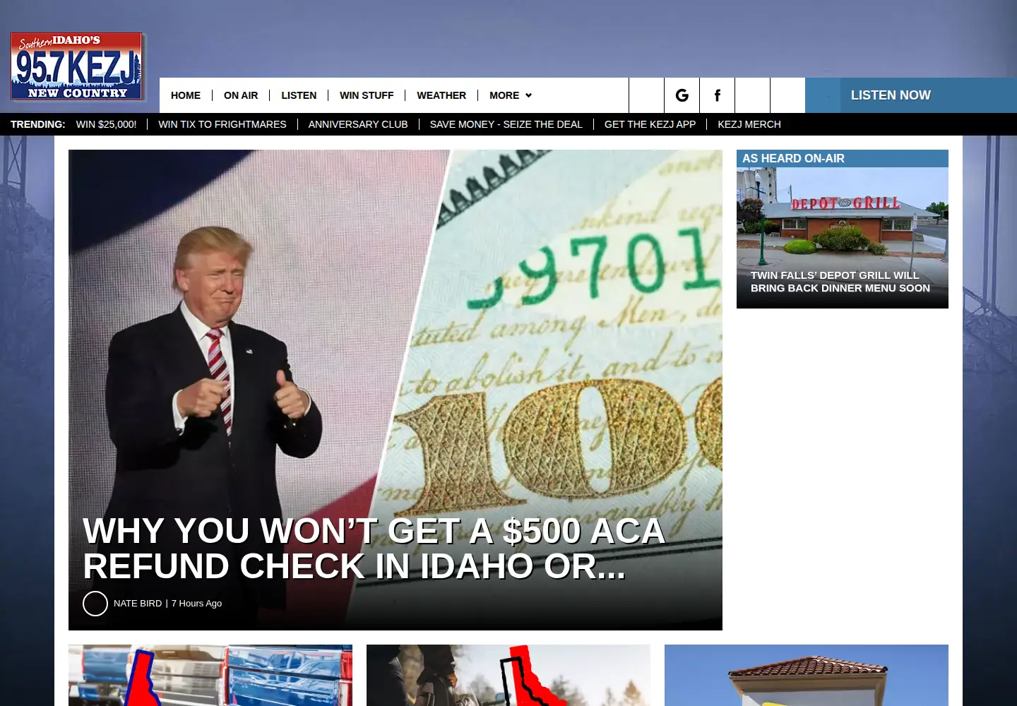 Screenshot of kezj.com