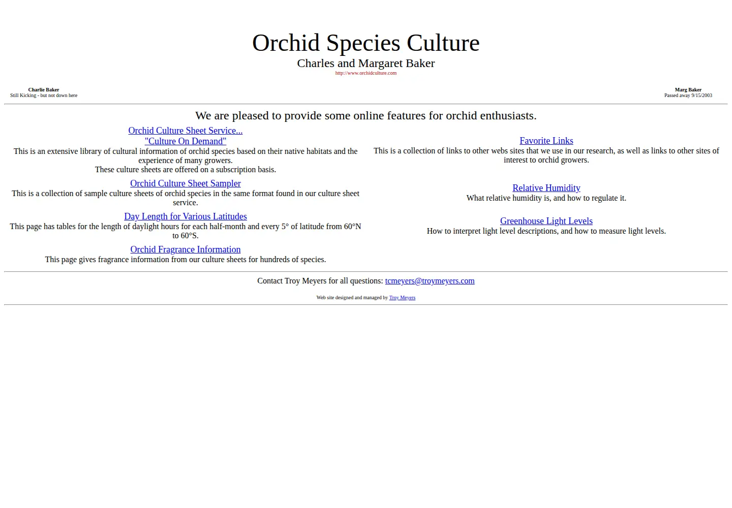 Screenshot of orchidculture.com