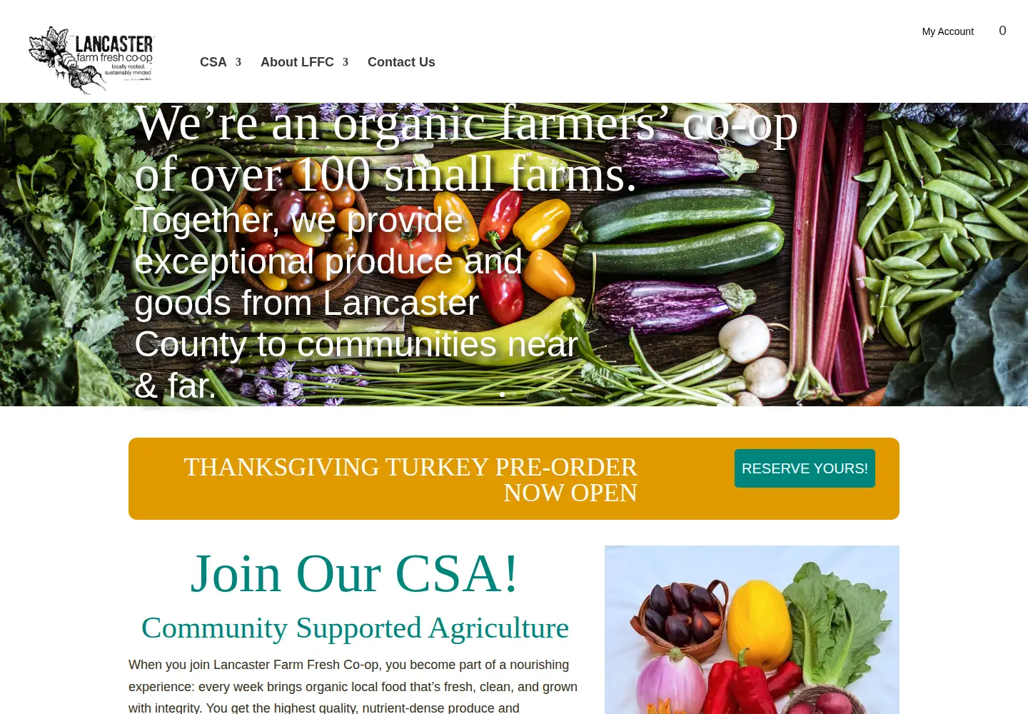 Screenshot of lancasterfarmfresh.com