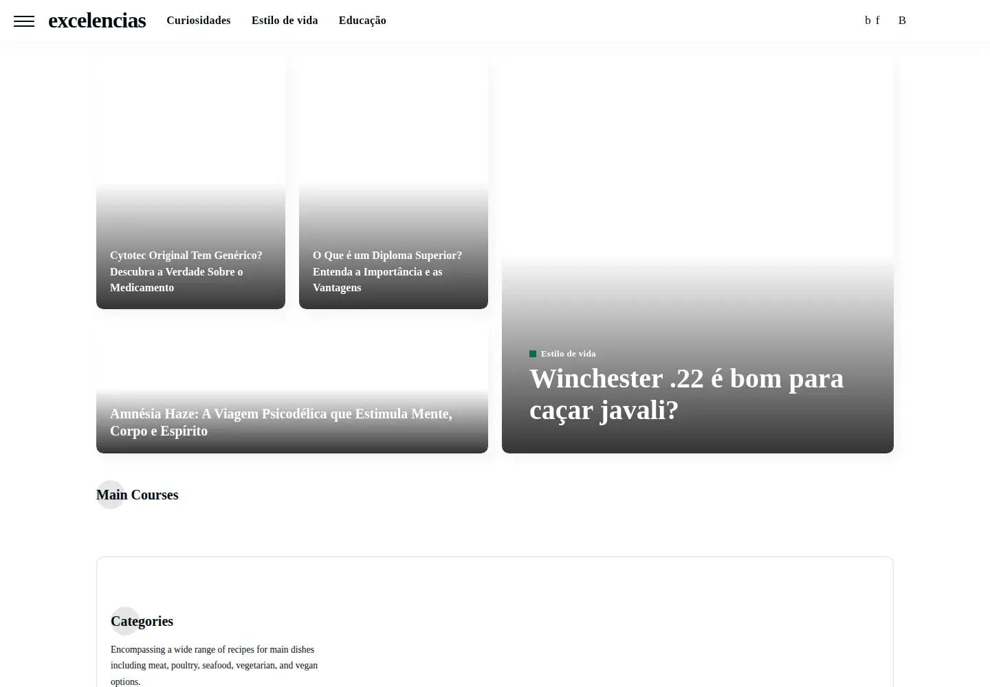 Screenshot of excelencias.org.br