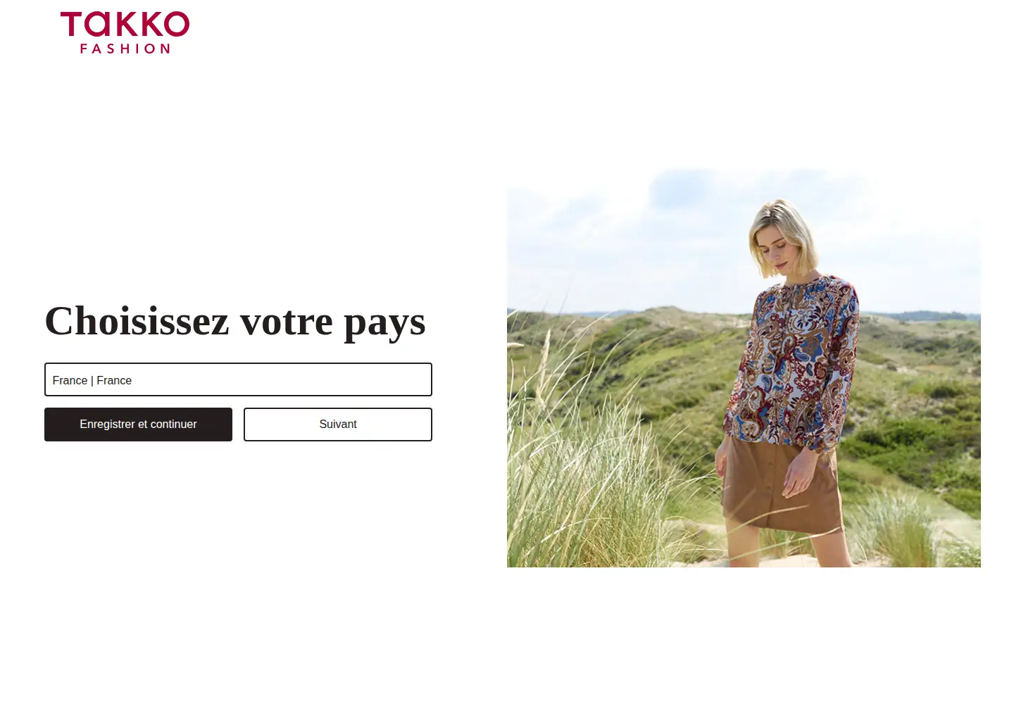 Screenshot of takko.com