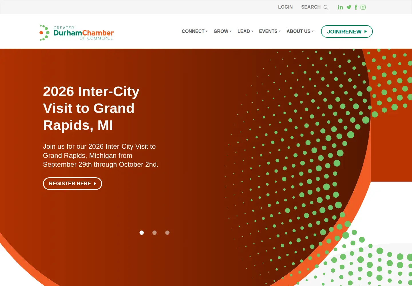 Screenshot of durhamchamber.org