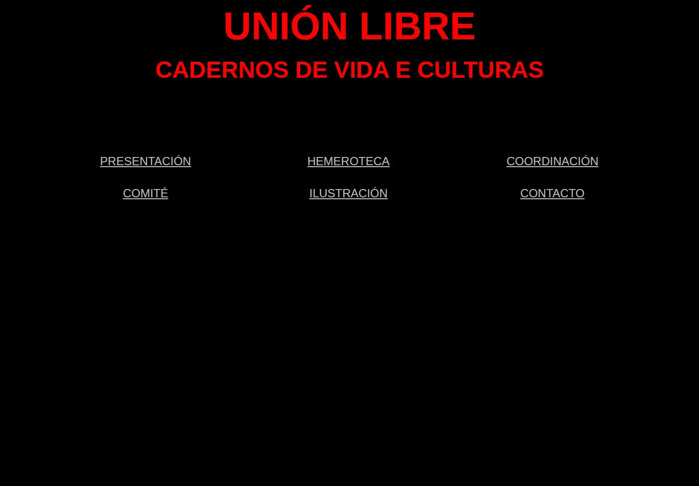 Captured homepage of unionlibre.org in the current scan