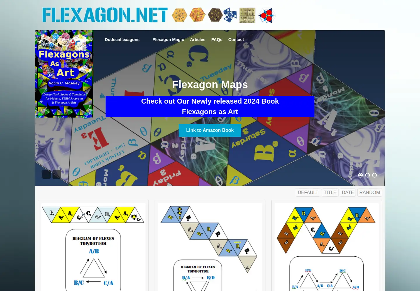 Captured homepage of flexagon.net in the current scan