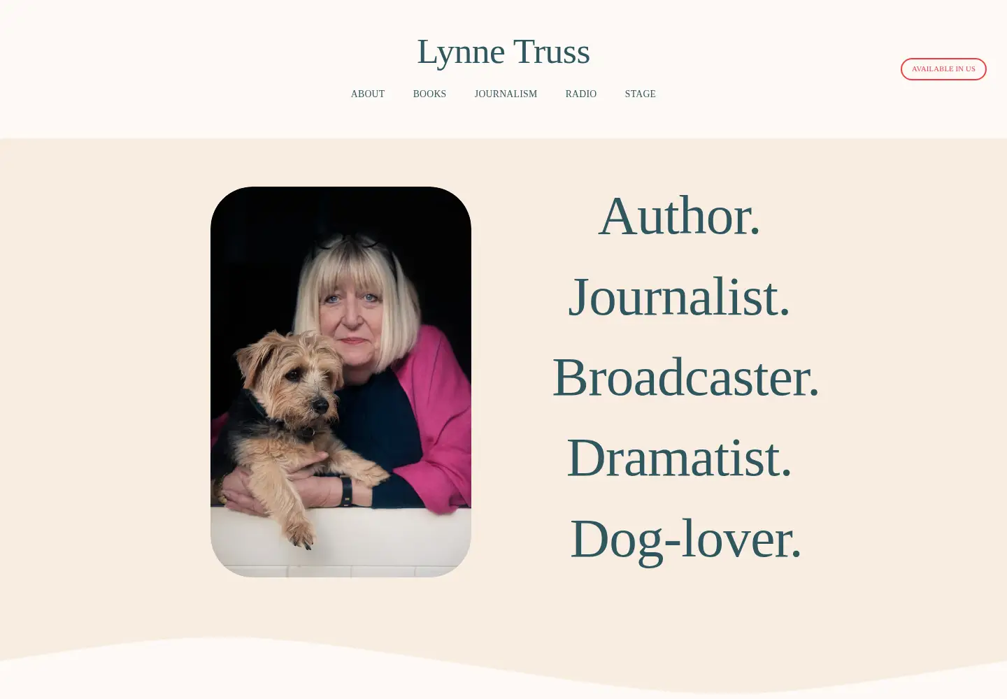 Screenshot of lynnetruss.com