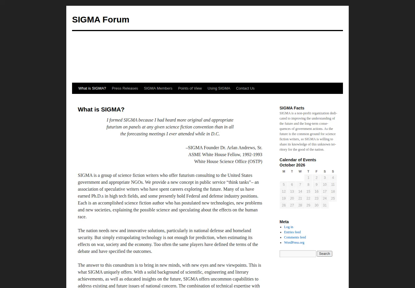 Screenshot of sigmaforum.org