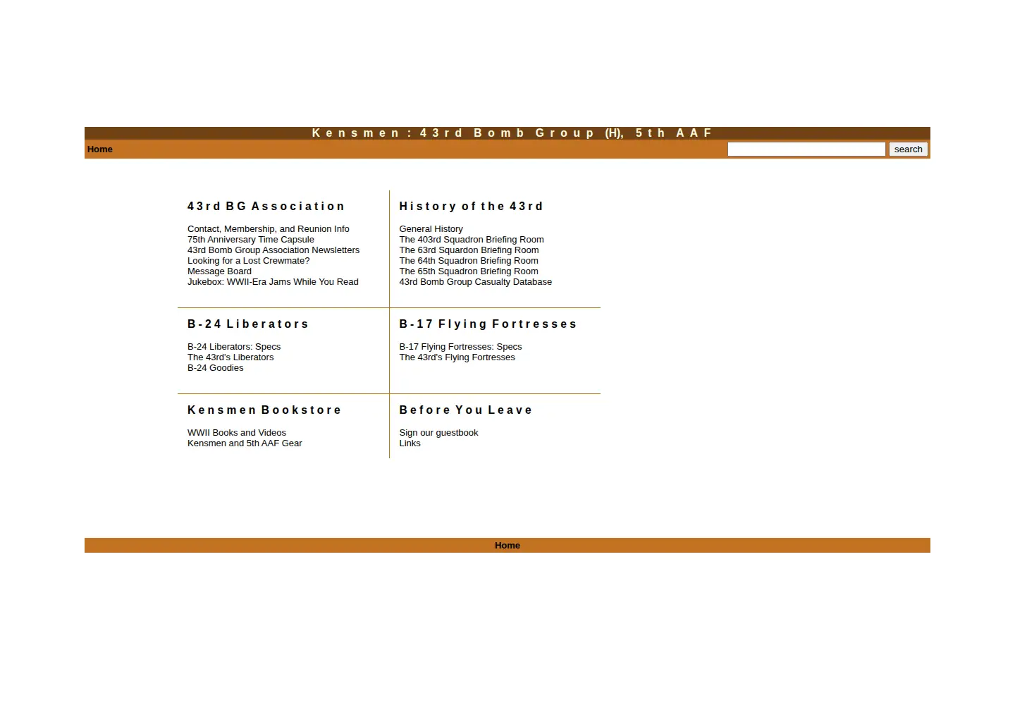 Screenshot of kensmen.com