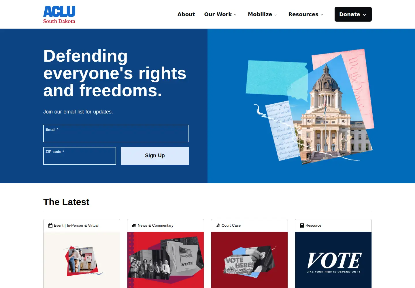 Screenshot of aclusd.org