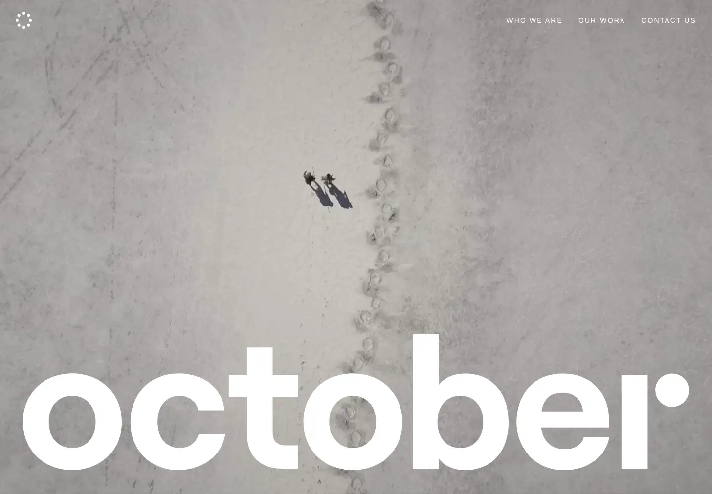 Captured homepage of octoberfilms.co.uk in the current scan