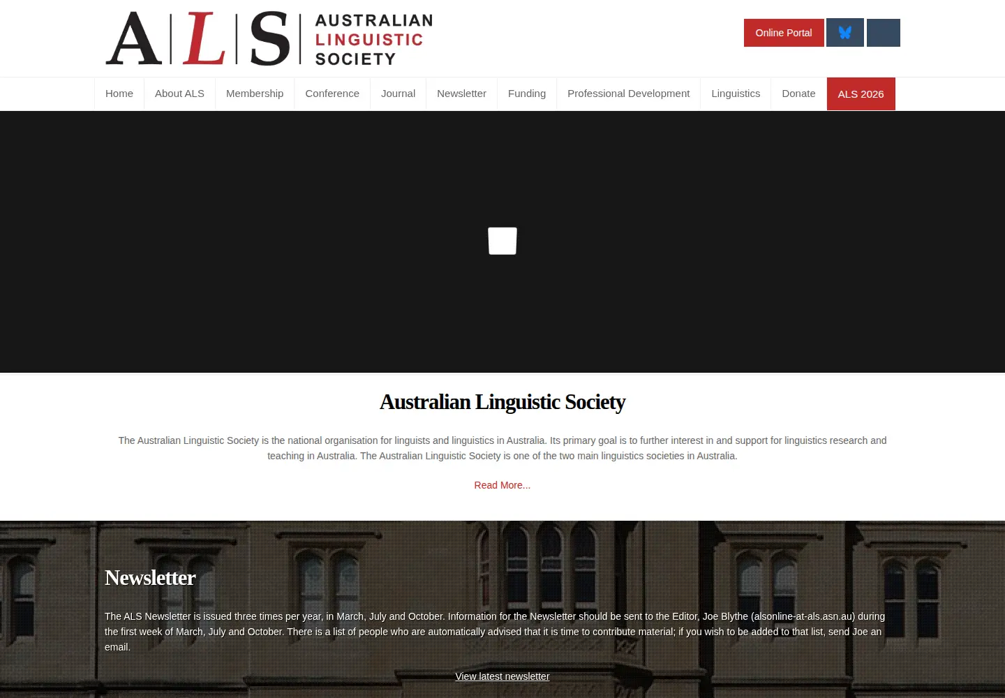 Screenshot of als.asn.au
