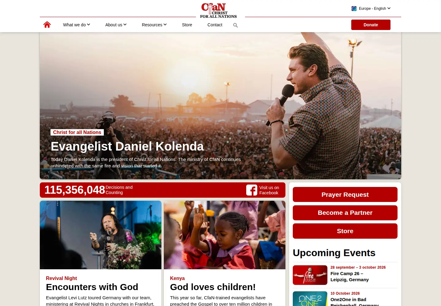 Screenshot of cfan.org