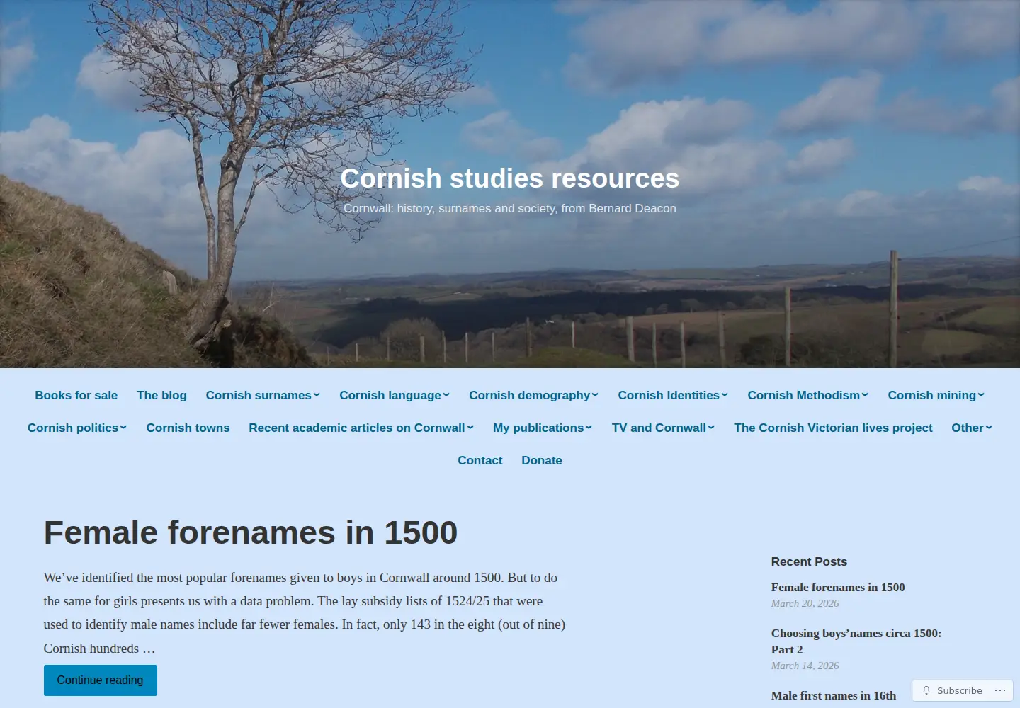 Screenshot of bernarddeacon.com
