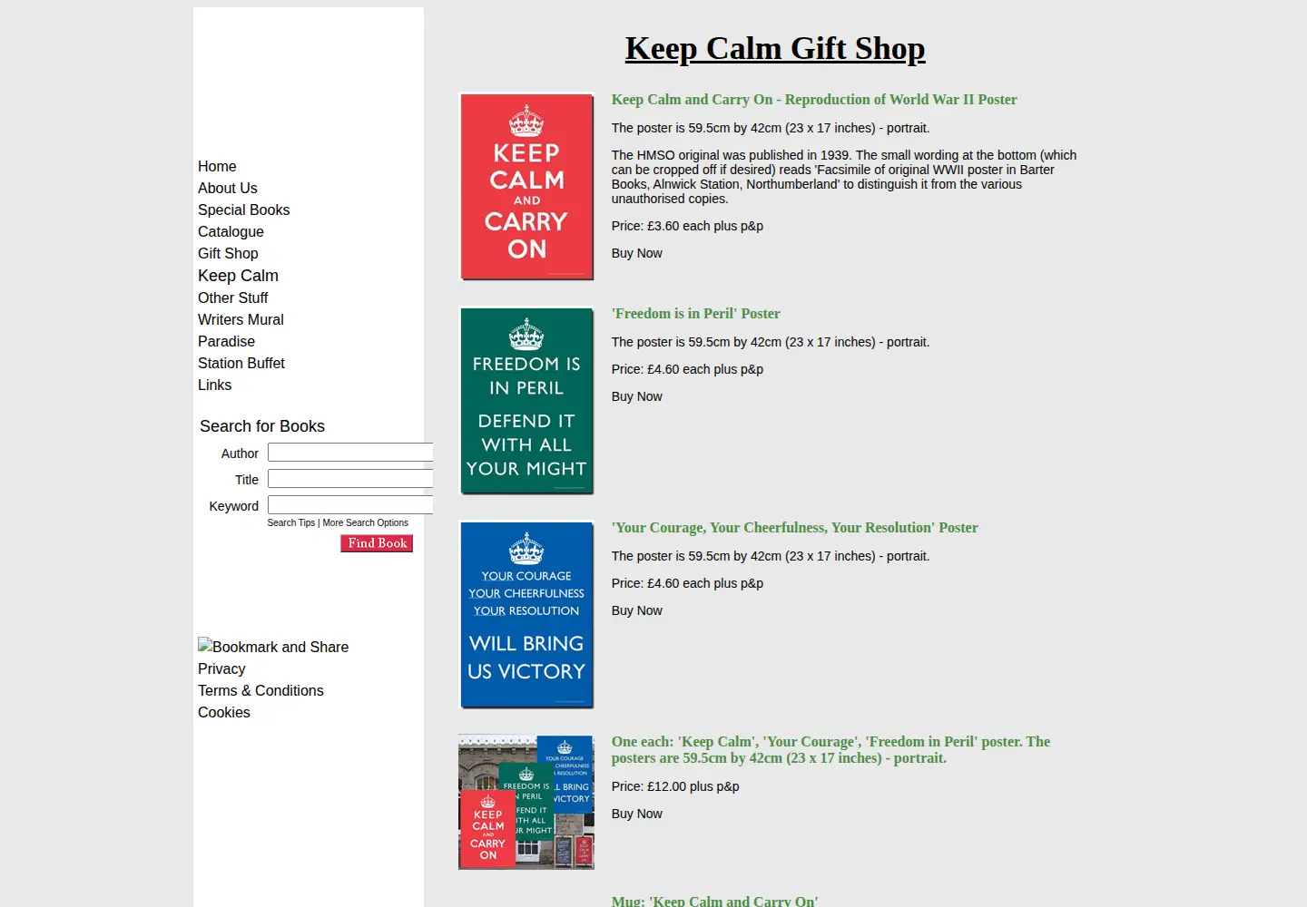 Screenshot of keepcalmhome.com