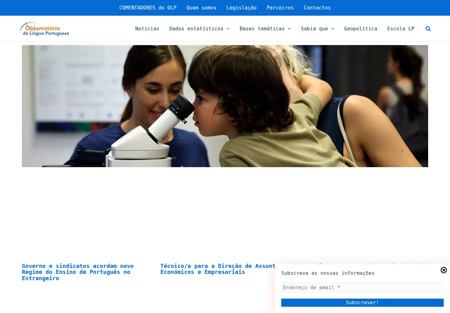 Screenshot of observalinguaportuguesa.org
