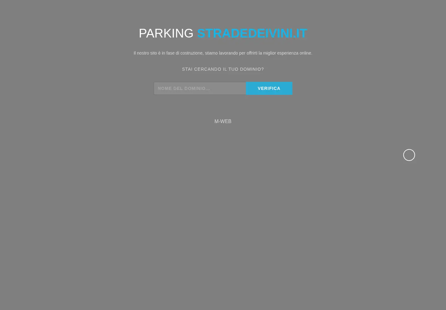 Screenshot of stradedeivini.it