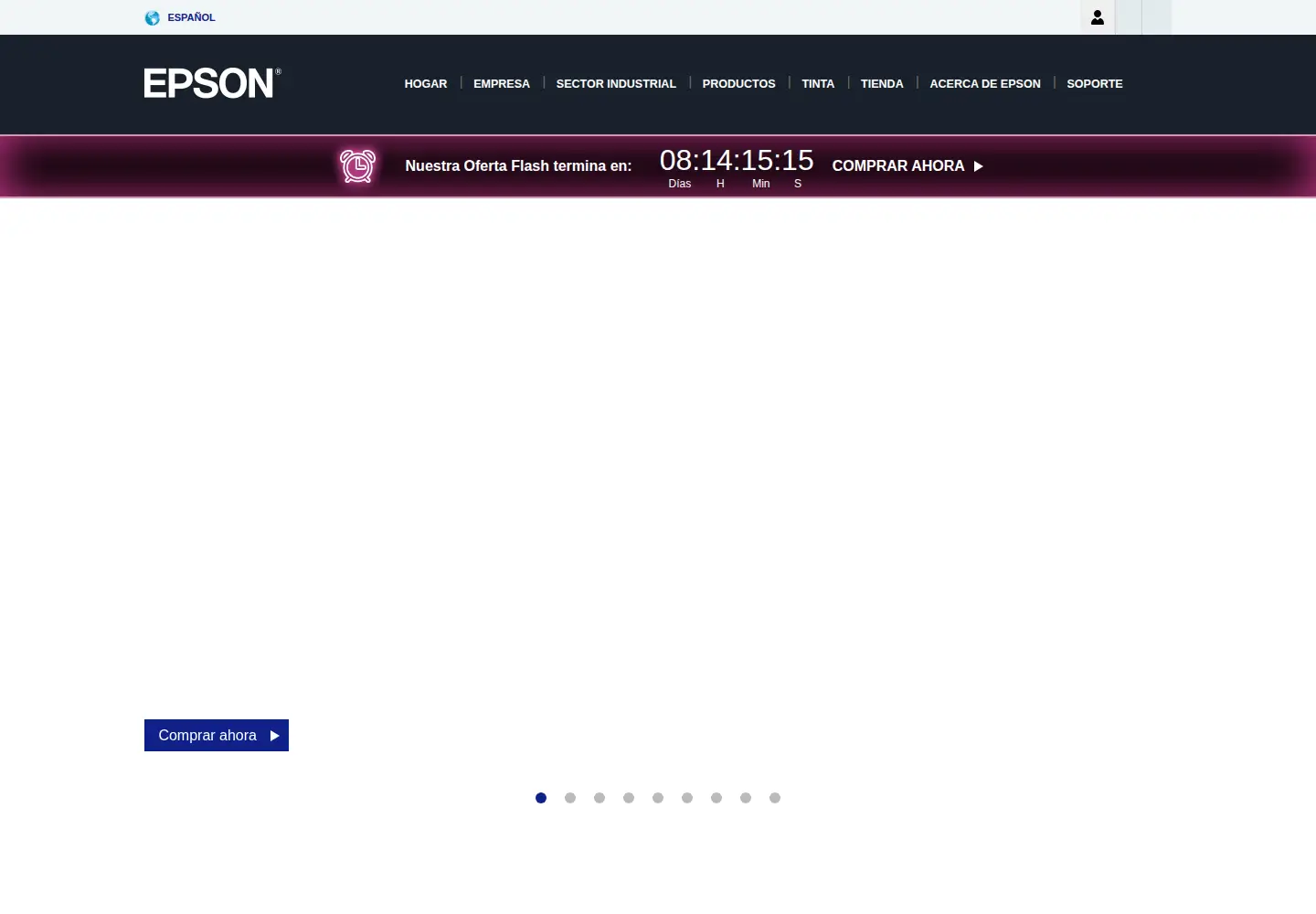 Screenshot of epson.es