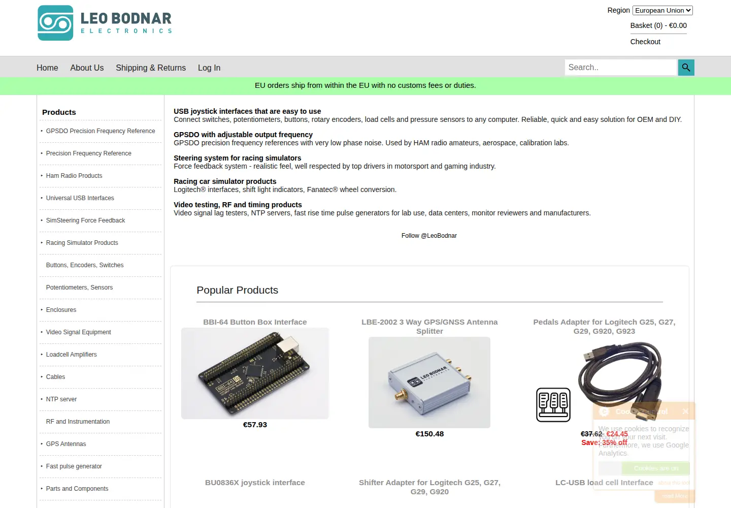 Screenshot of leobodnar.com
