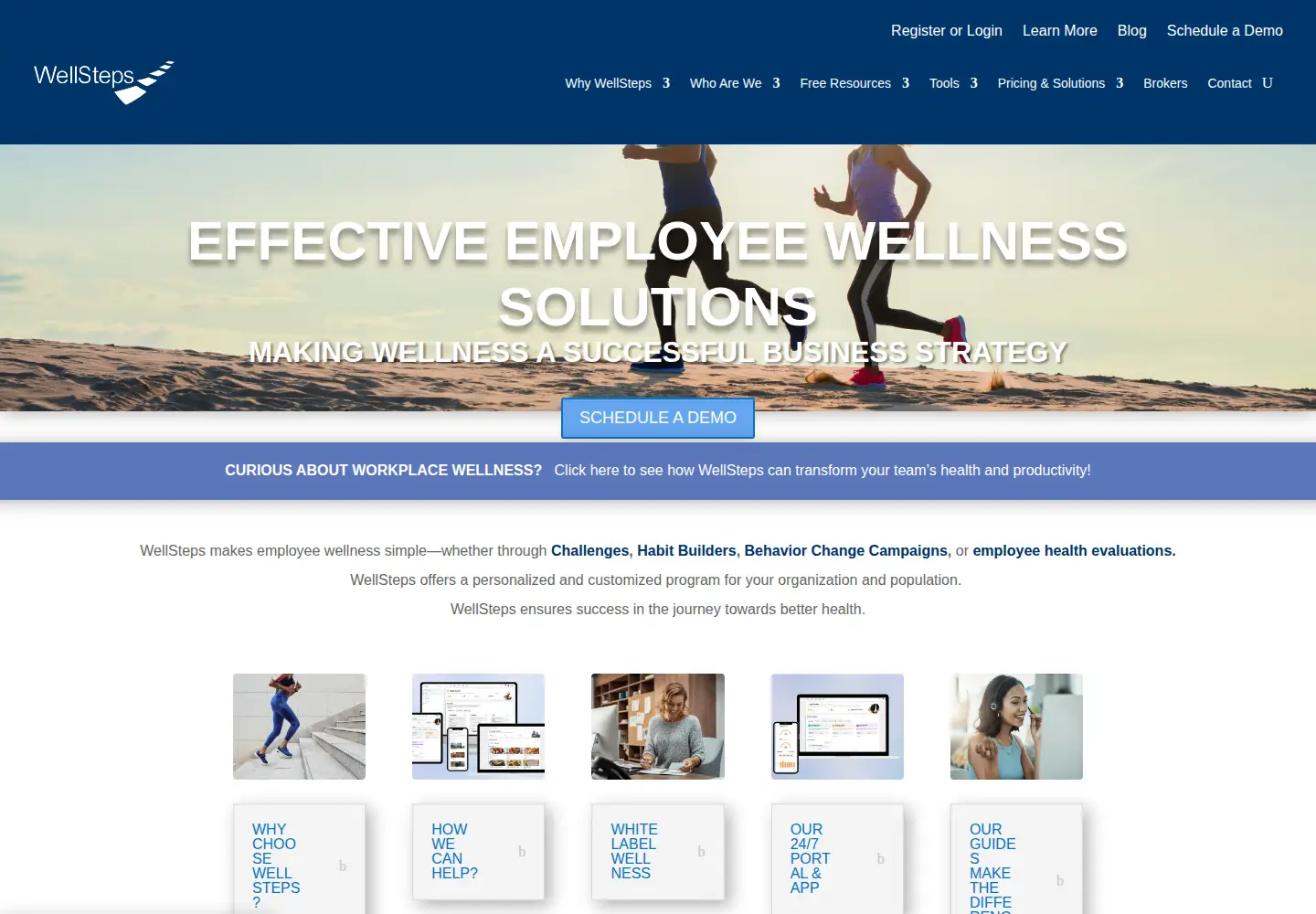 Screenshot of wellsteps.com