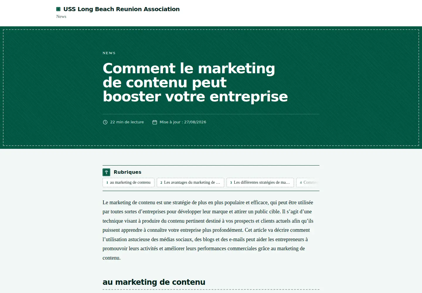 Screenshot of usslongbeach-assoc.org