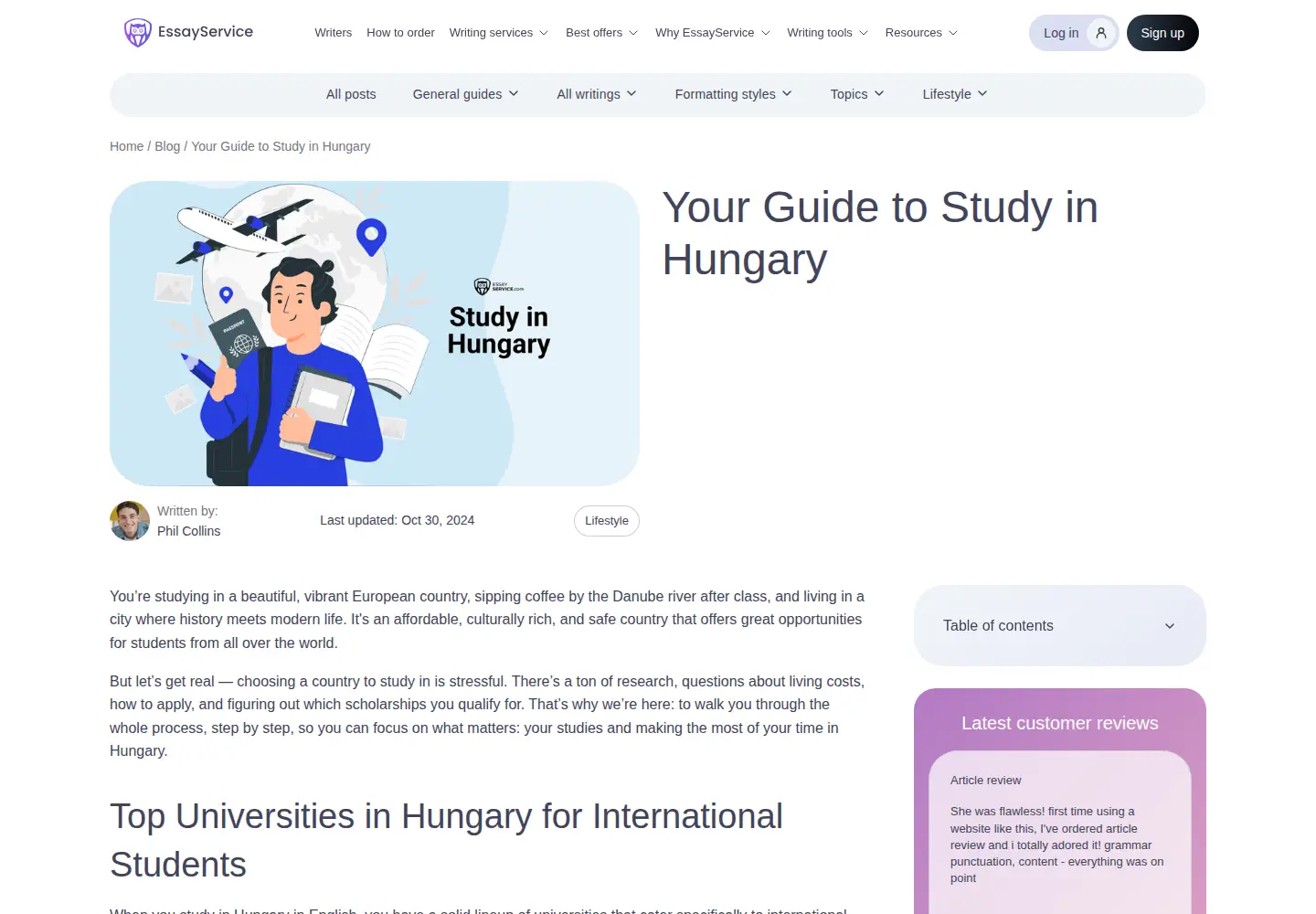 Screenshot of huembwas.org