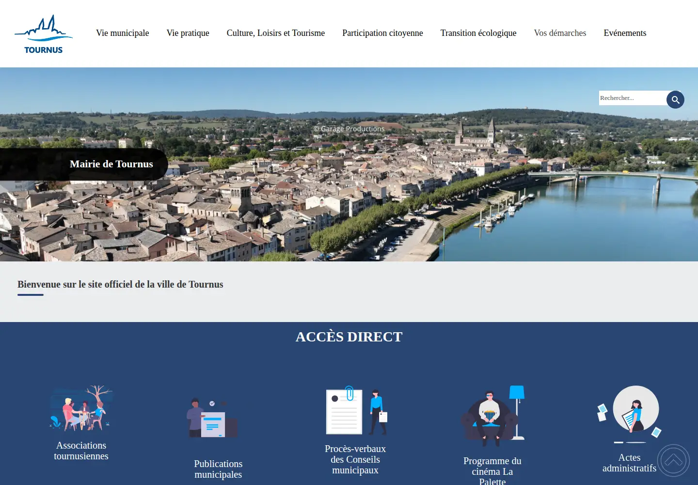 Screenshot of tournus.fr