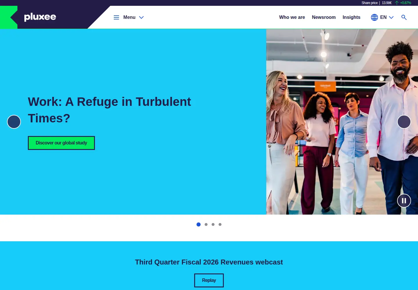 Screenshot of pluxeegroup.com