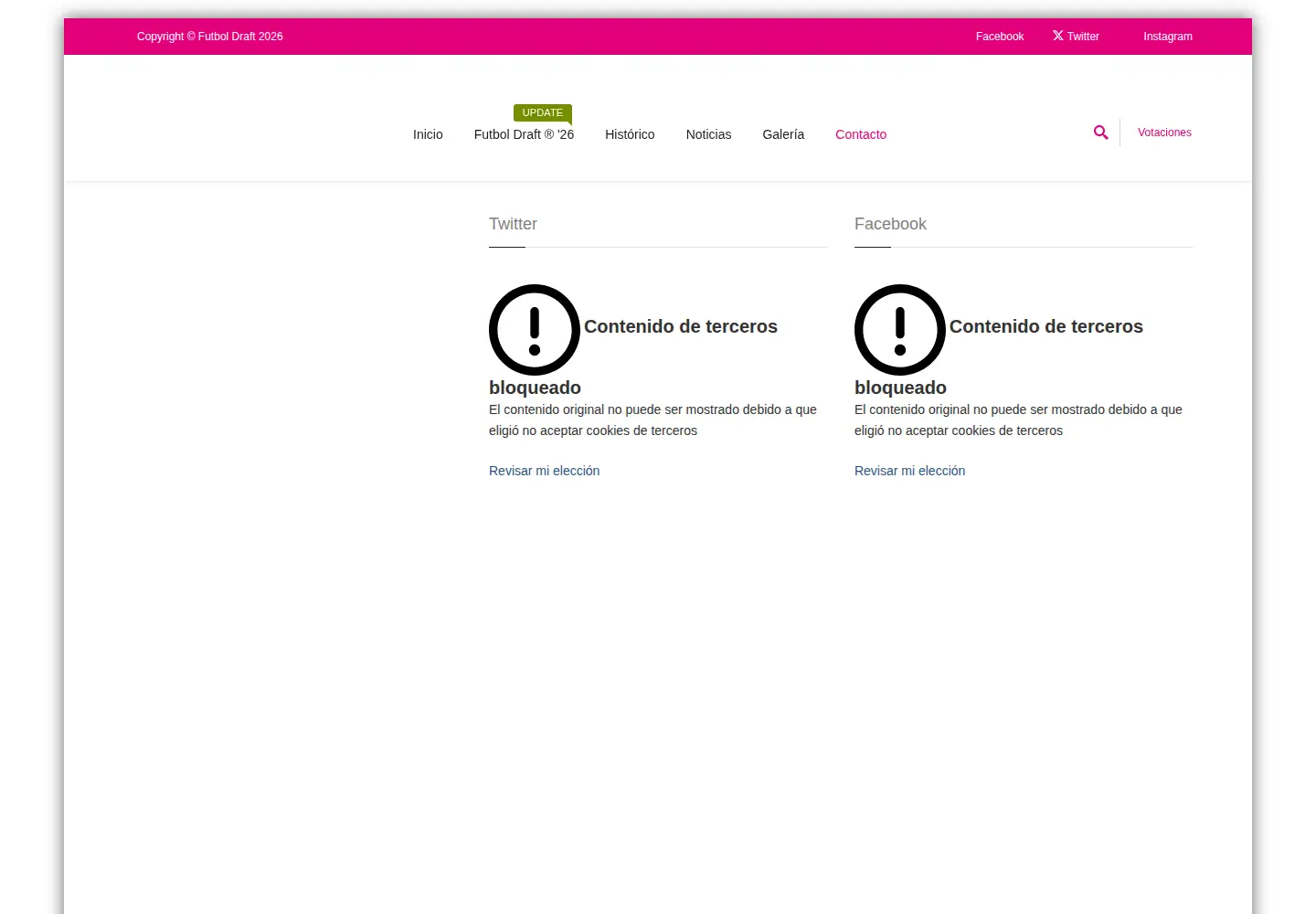 Screenshot of futboldraft.com