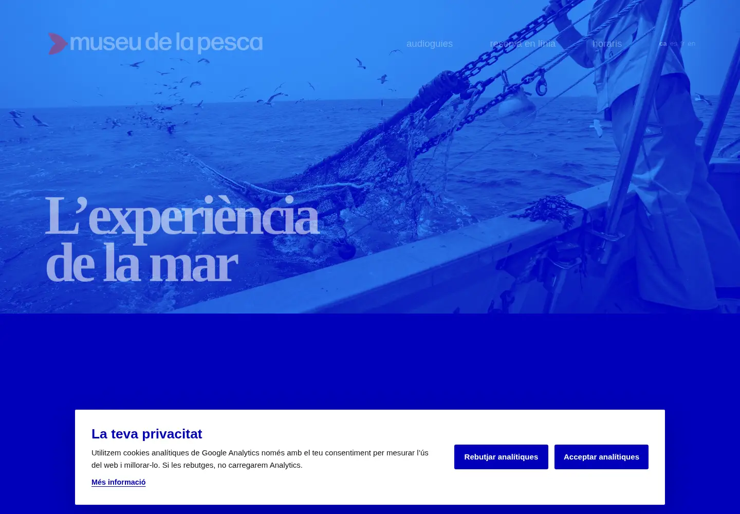 Captured homepage of museudelapesca.org in the current scan