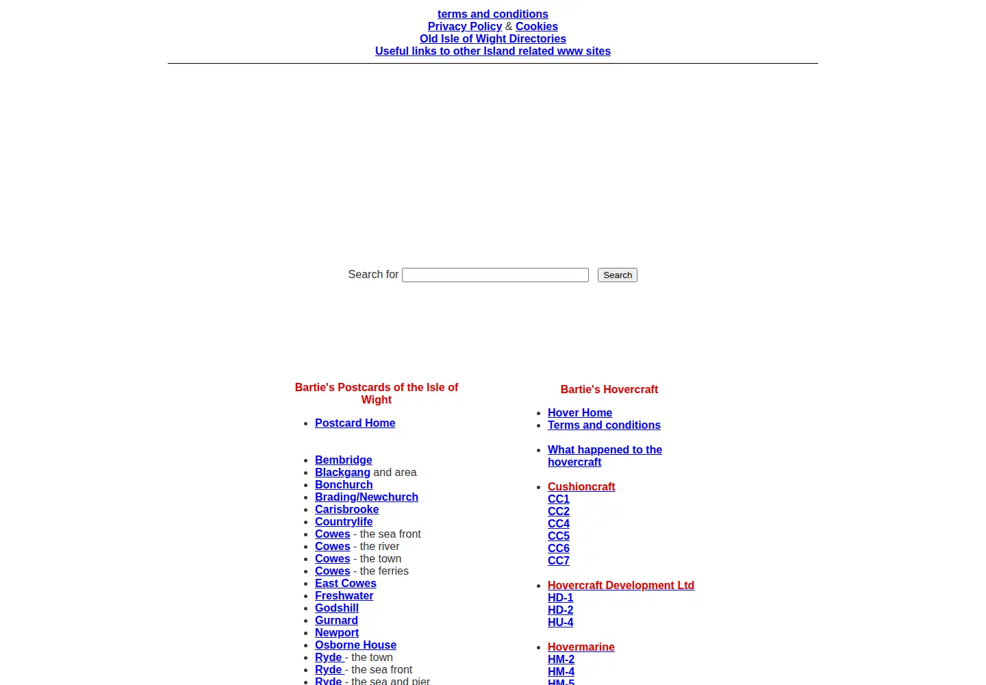 Screenshot of bartiesworld.co.uk