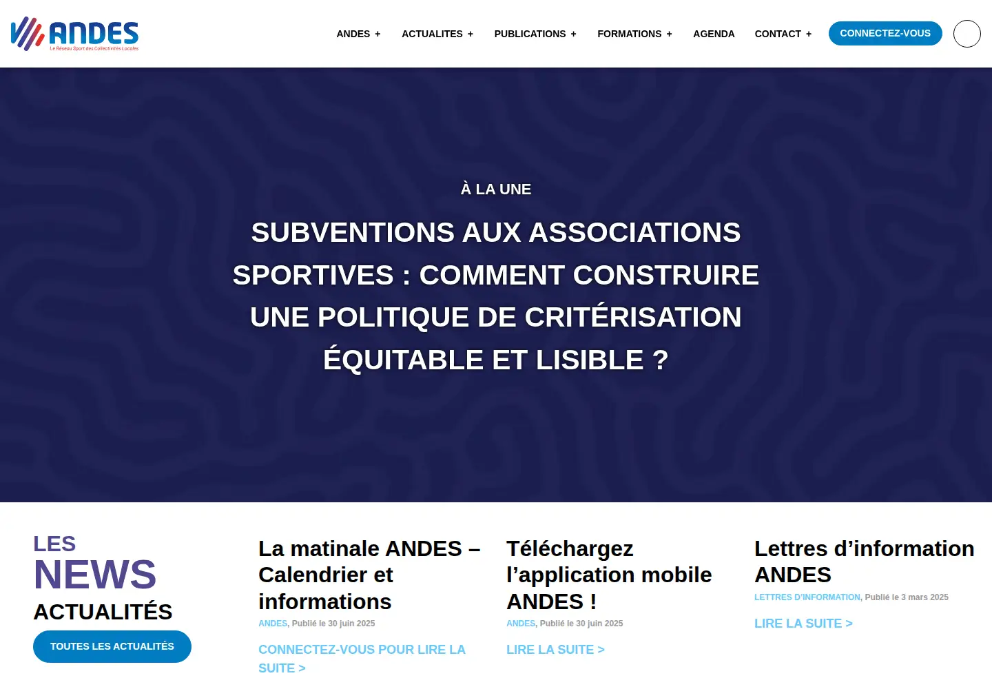 Screenshot of andes.fr