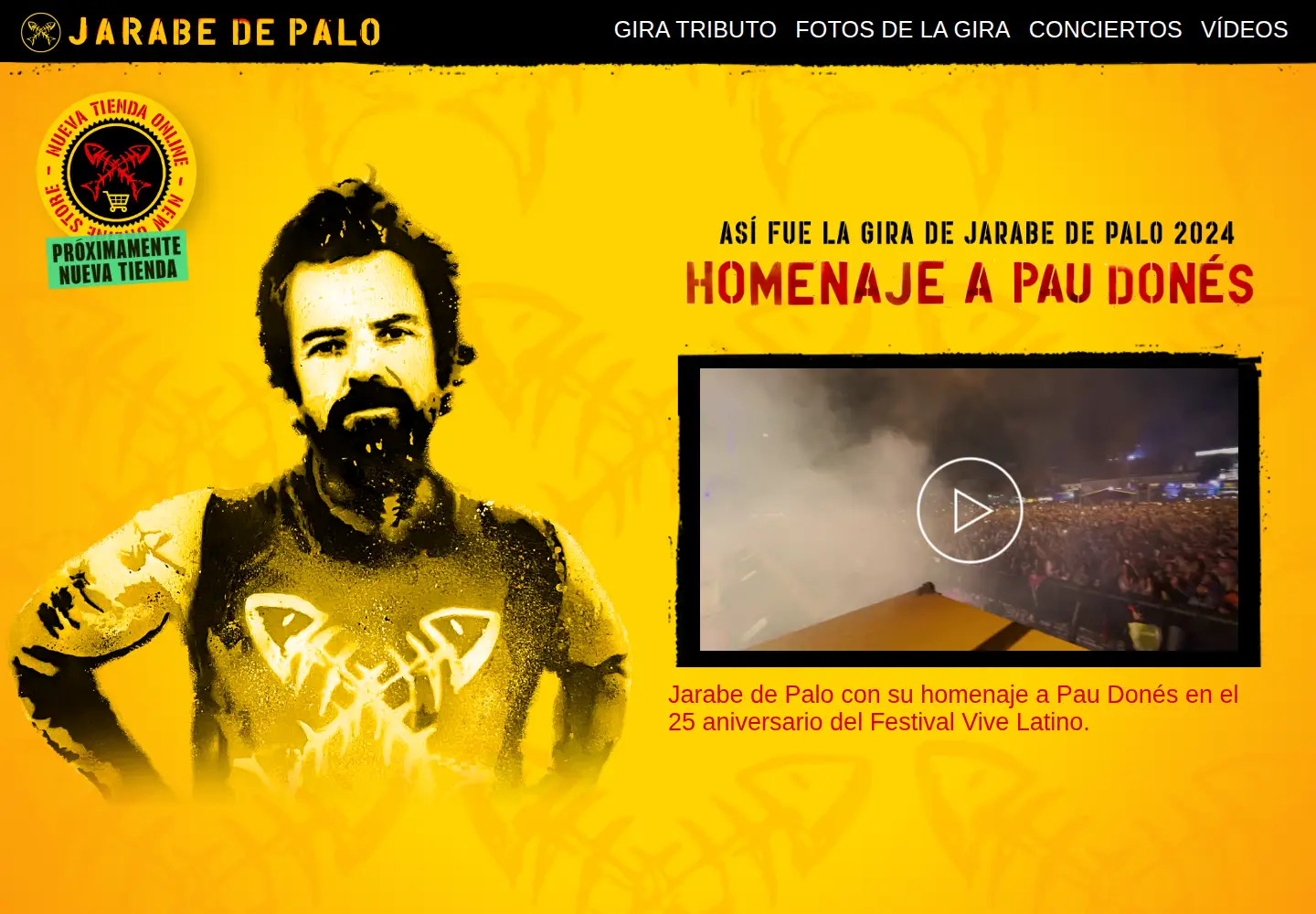 Screenshot of jarabedepalo.com