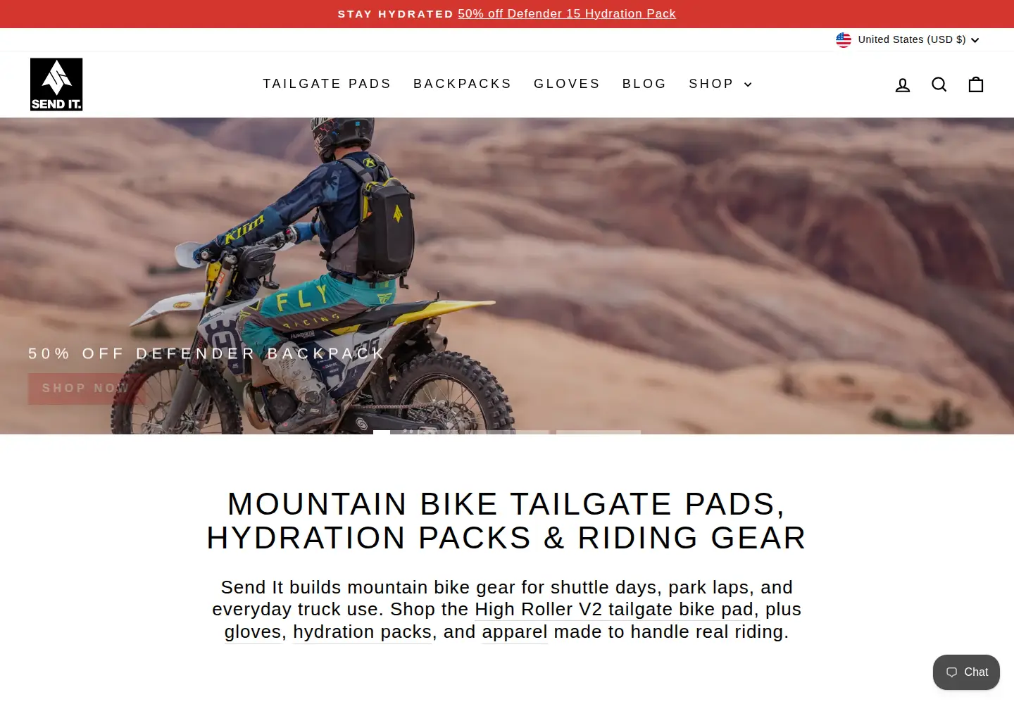 Screenshot of sendit.com