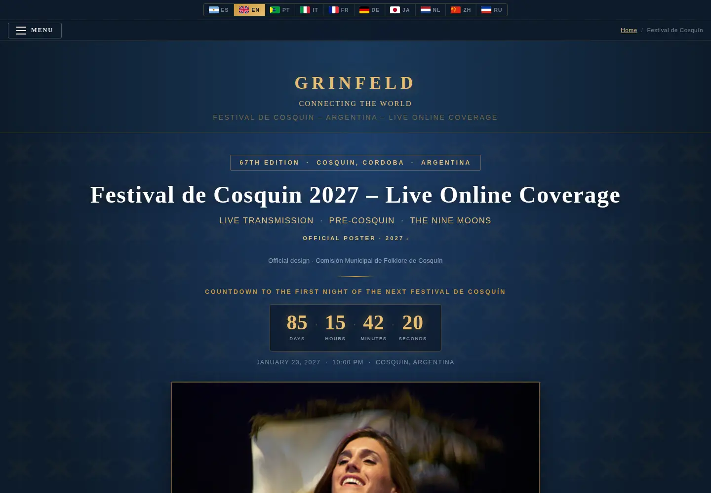 Captured homepage of aquicosquin.org in the current scan