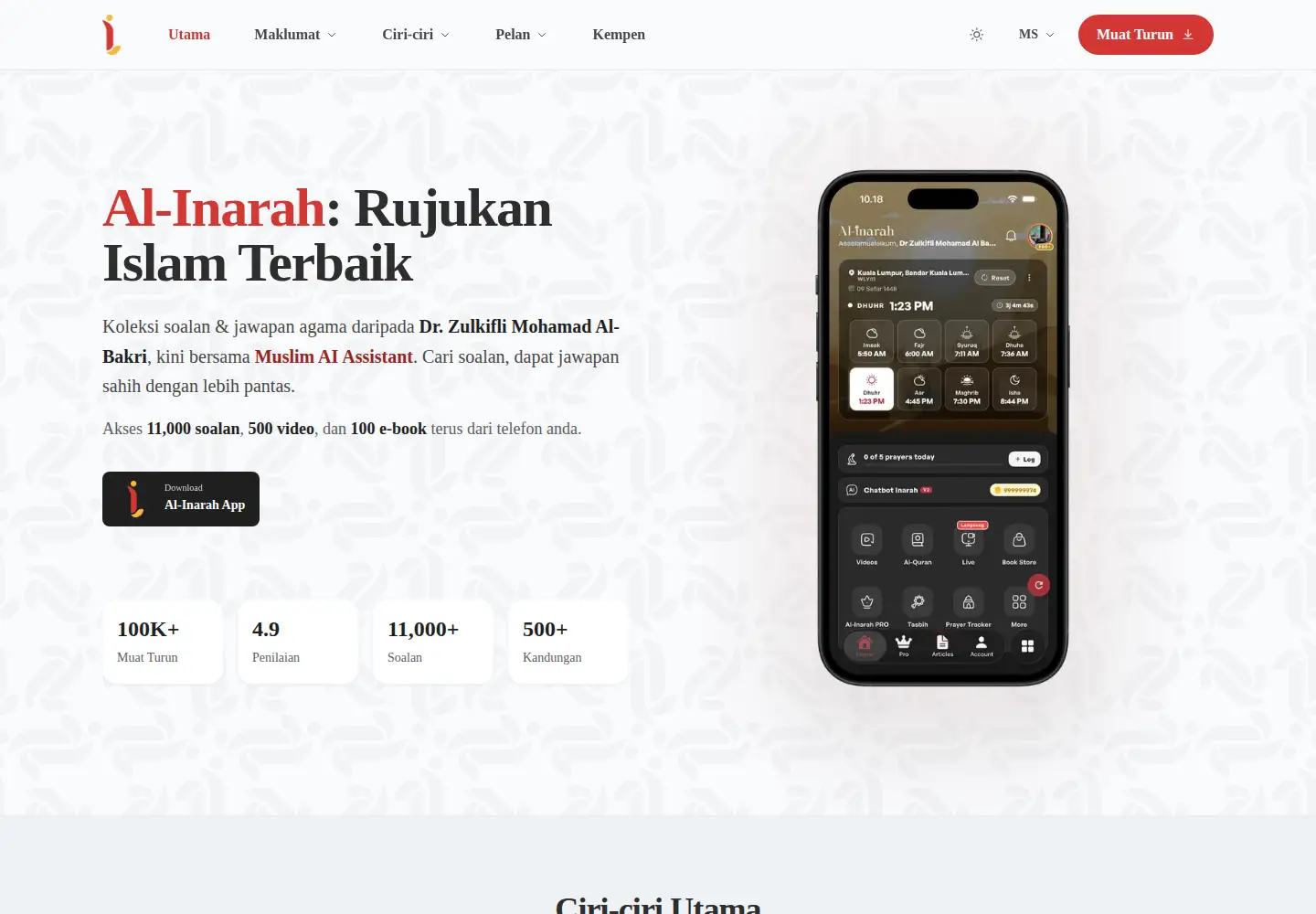 Screenshot of maktabahalbakri.com