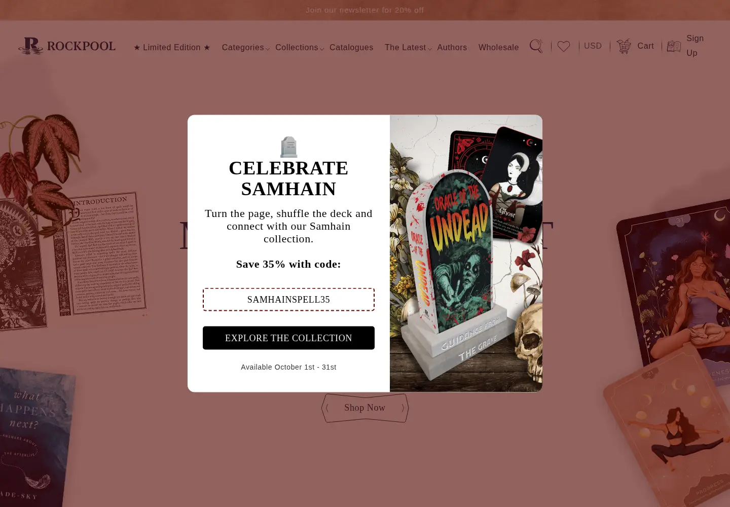 Screenshot of rockpoolpublishing.com.au