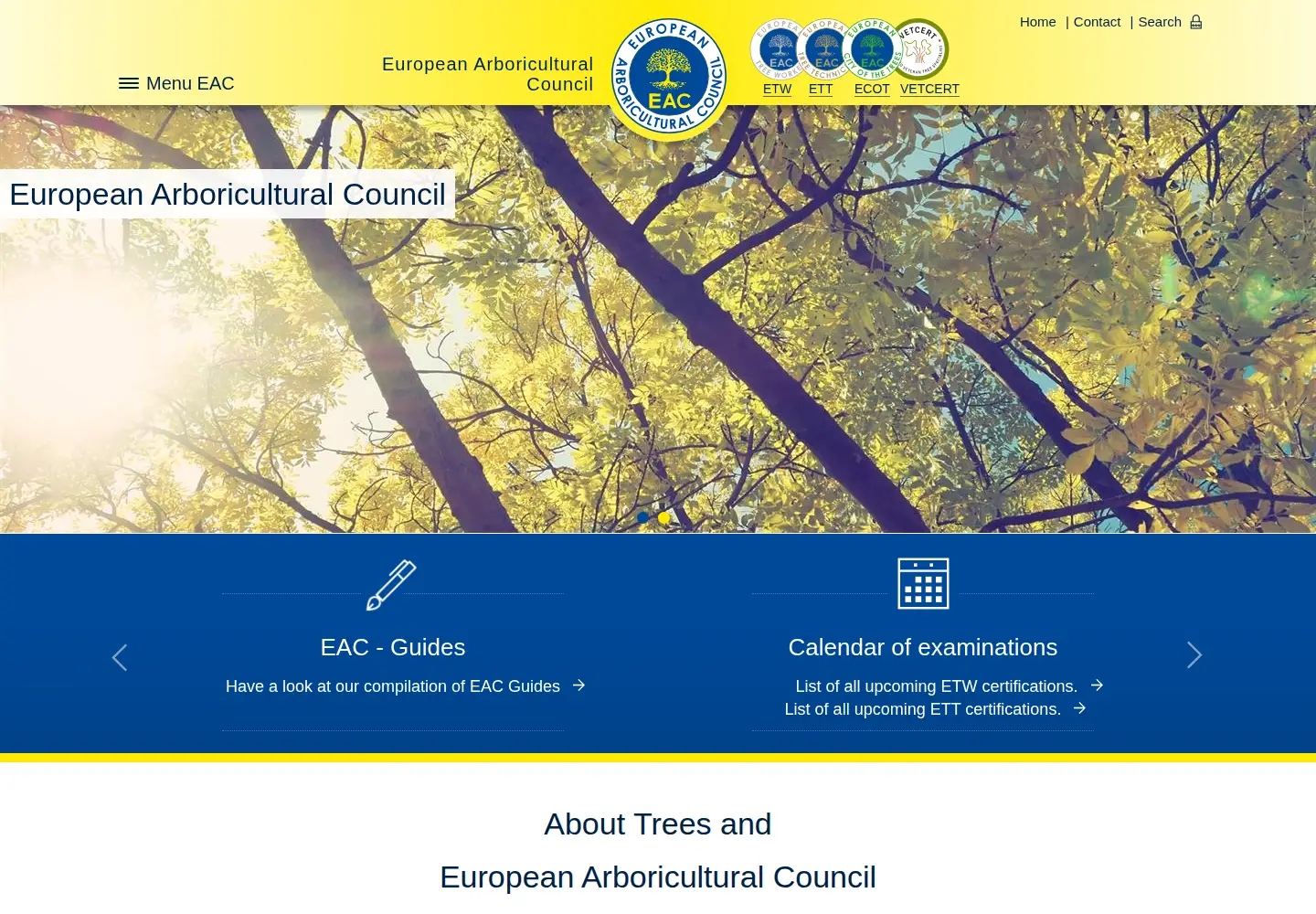 Screenshot of eac-arboriculture.com