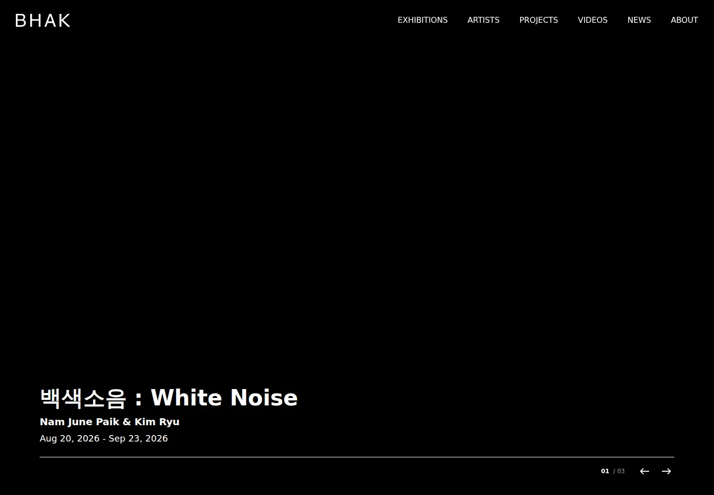 Captured homepage of galeriebhak.com in the current scan