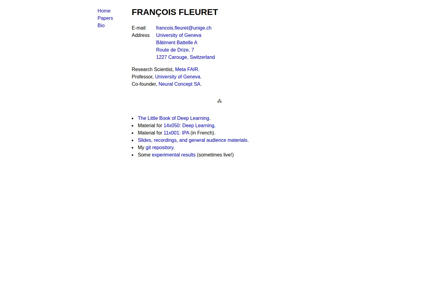 Screenshot of fleuret.org