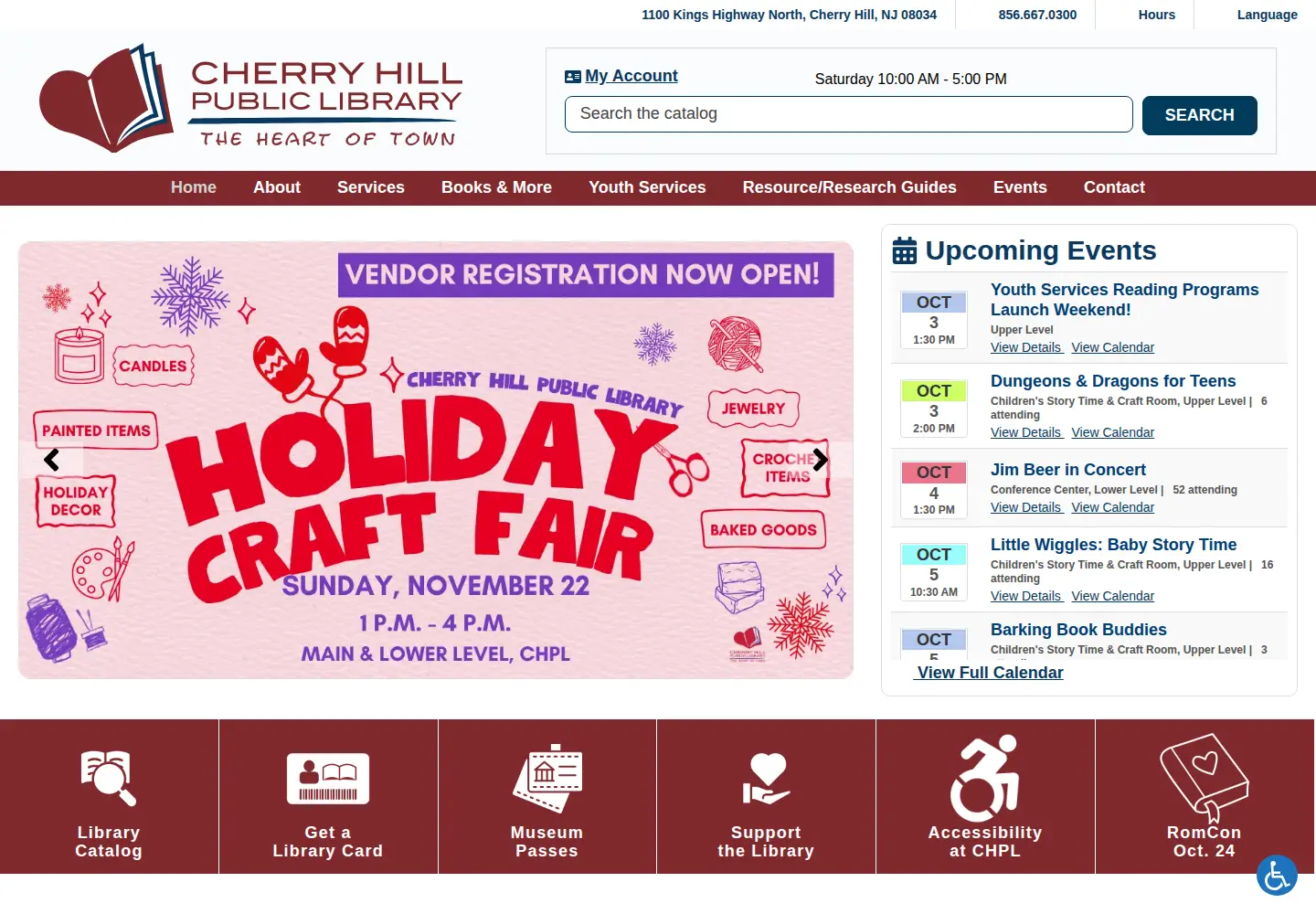 Screenshot of chplnj.org