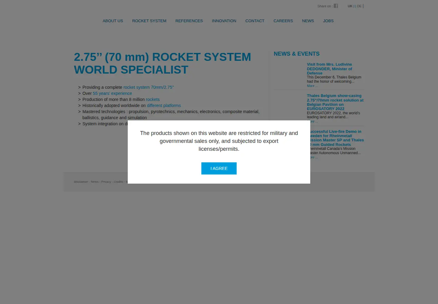 Captured homepage of fz.be in the current scan