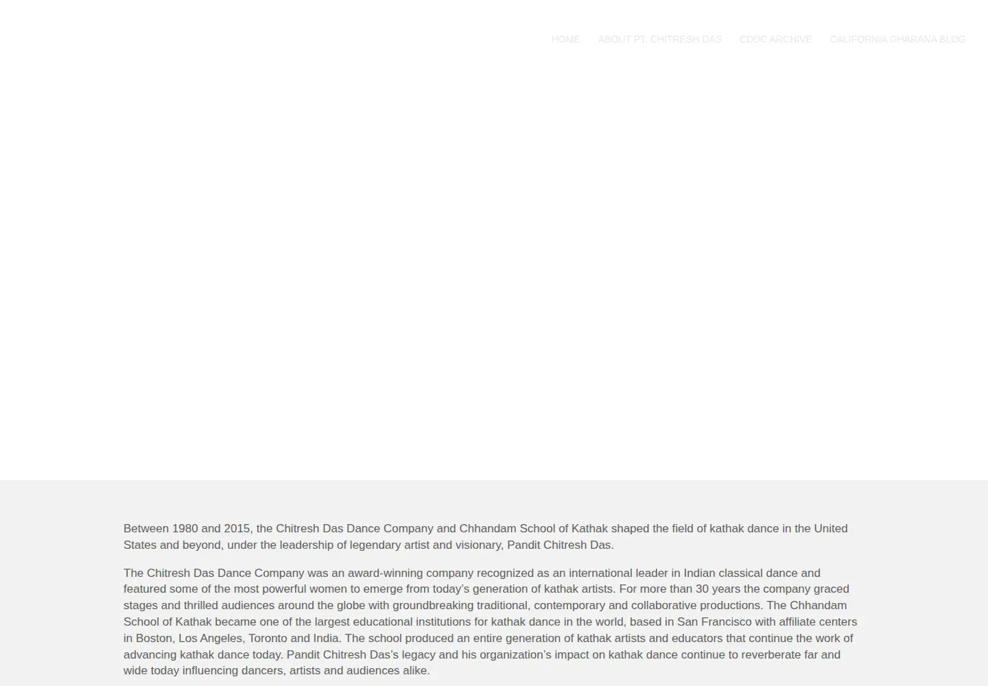 Screenshot of kathak.org