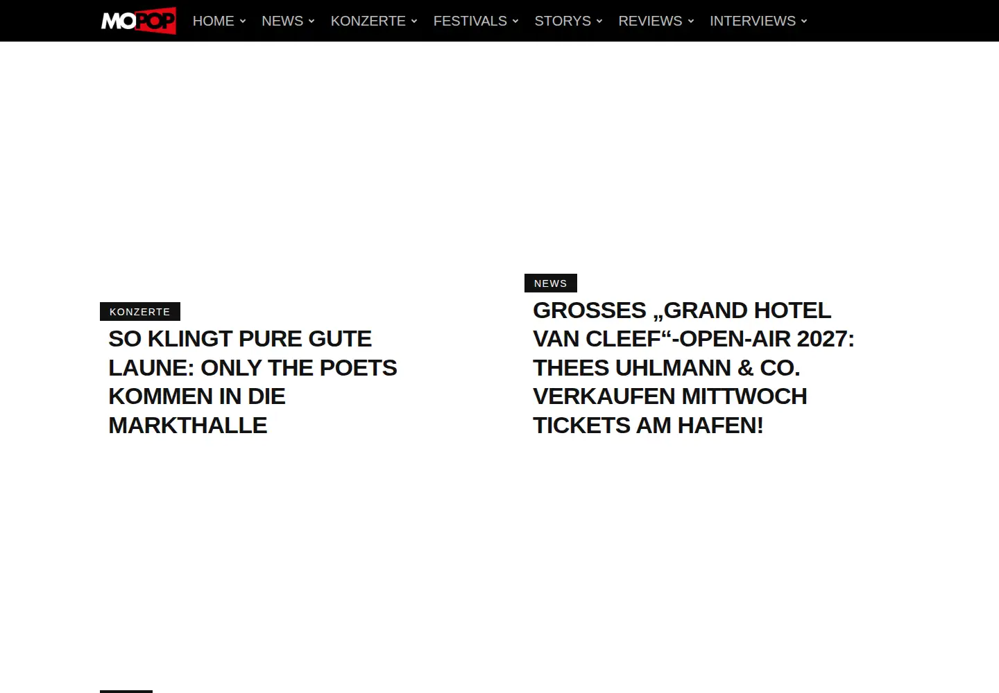 Screenshot of mopop.de