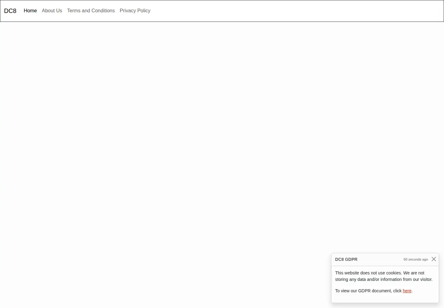 Screenshot of dc8.org