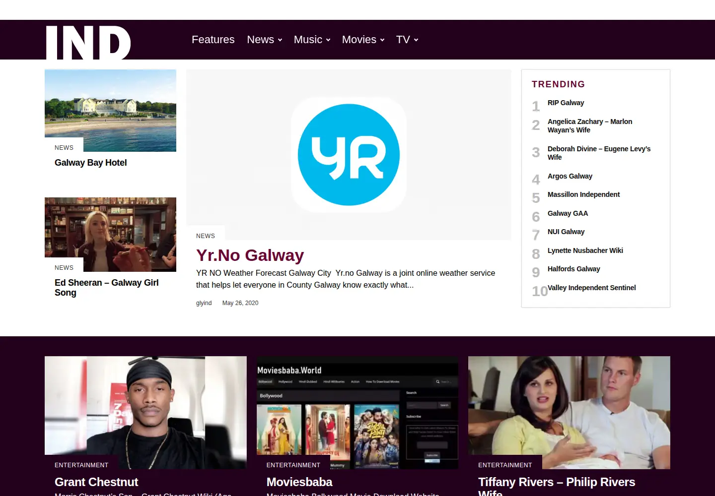 Screenshot of galwayindependent.com