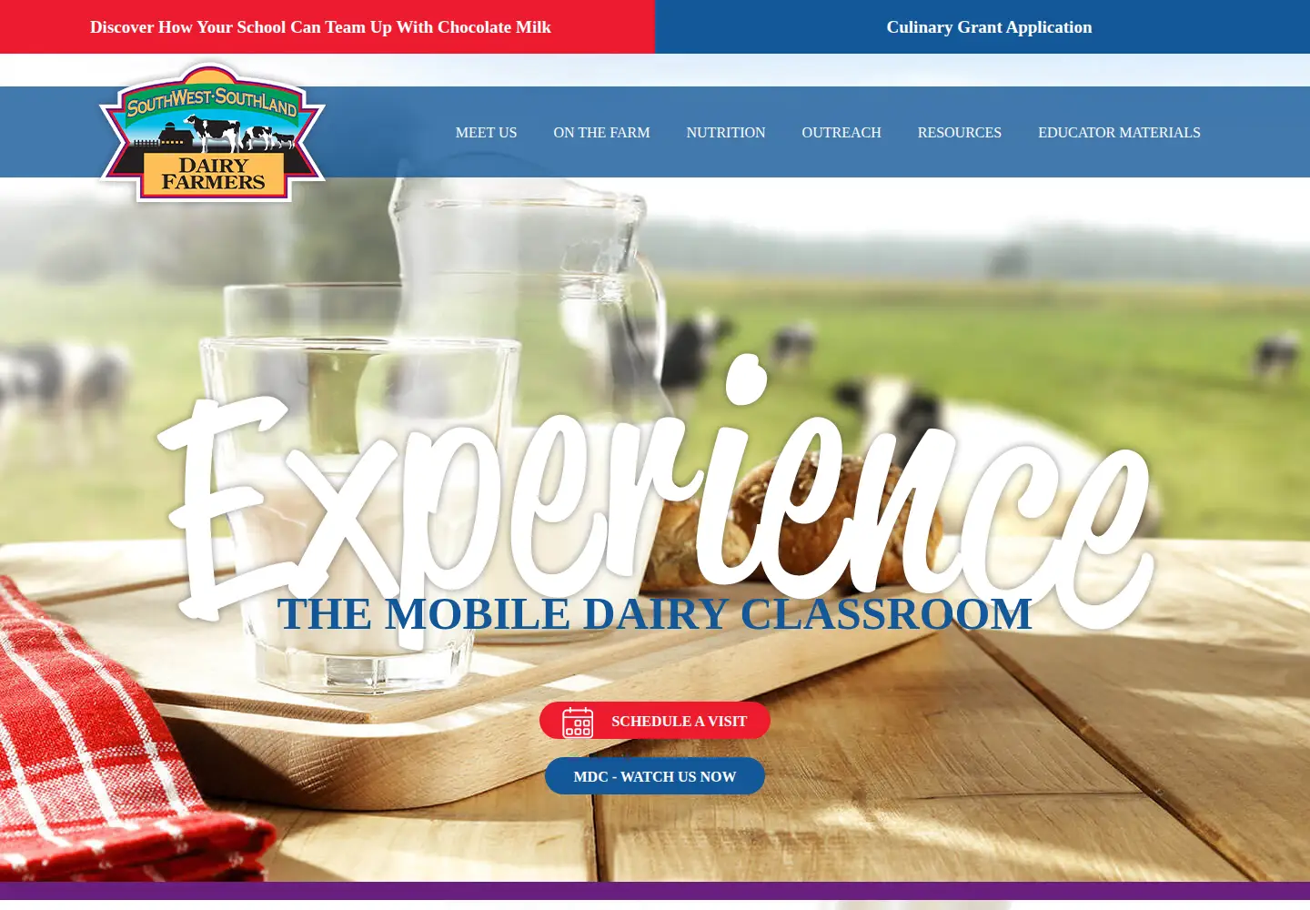 Screenshot of southwestdairyfarmers.com