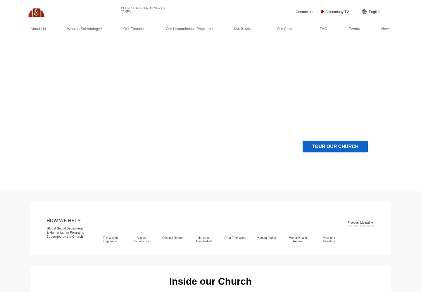 Screenshot of scientology-tampa.org