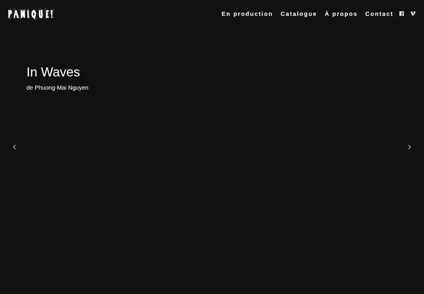 Captured homepage of paniqueprod.be in the current scan